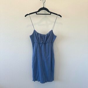 Cider Light Blue Minidress